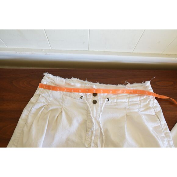 Every High Waisted Ivory White Denim Snap wide leg barrel jeans demin 14 - Picture 8 of 13